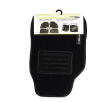 Dywaniki samochodowe uniwersalne welurowe antypoślizgowe czarne DUNLOP x4