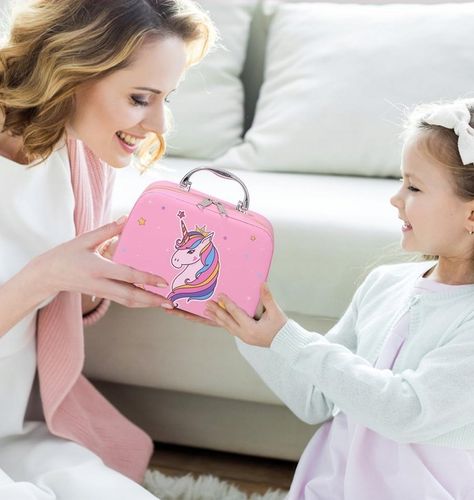 KUFEREK KOSMETYKÓW Zestaw do MAKIJAŻU I PAZNOKCI DLA DZIECI DOMOWE SPA na Arena.pl