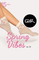 SKARPETKI SPRING VIBES 15 DEN WZ.10 uni sabia/red