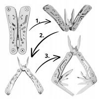 MULTITOOL NARZĘDZIE WIELOFUNKCYJNE KOMBINERKI SCYZORYK NÓŻ 13w1 + ETUI