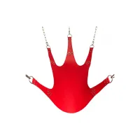 mr. sling pas skorzany 5-punktowy, stalowe okucia, 113x122 cm