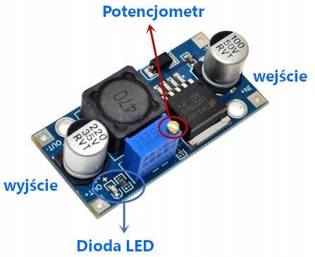 LM2596S przetwornica zasilacz 3A 4-35V step-down obniżająca napięcie HW-411 zdjęcie 2