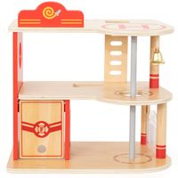 ZESTAW DREWNIANY GARAŻ STRAŻY POŻARNEJ