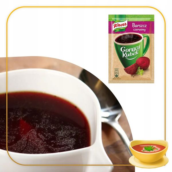 38x Knorr Gorący Kubek Barszcz czerwony 14g zdjęcie 5