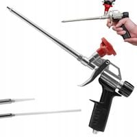 Pistolet do piany montażowej pianki kleju pianokleju SOLIDNY METAL 2