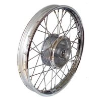 Koło kompletne obręcz 1,50x16 z chromowanej stali z piastą 16 wszystkie typy motorowerów