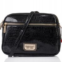 MONNARI Torebka Damska Listonoszka Na Ramię Czarna Crossbody