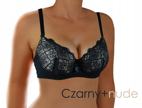 stanik koronkowy BIUSTONOSZ ekskluzywny D 80 kolory na Arena.pl