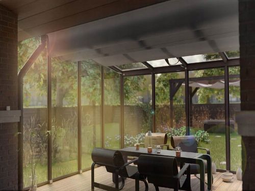 OSŁONA ZACIENIAJĄCA ROLETA PRZECIWSŁONECZNA DO OGRODU ZIMOWEGO NA WYMIAR na Arena.pl