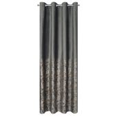 Zasłona gotowa TORI 140X250 cm grafitowy welwet przelotki – stylowy wybór
