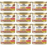 Gourmet Gold Karma dla kotów z łososiem i kurczakiem w sosie 85g x 12 sztuk