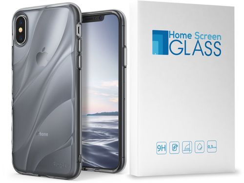 ETUI TPU POKROWIEC RINGKE FLOW IPHONE X + SZKŁO na Arena.pl