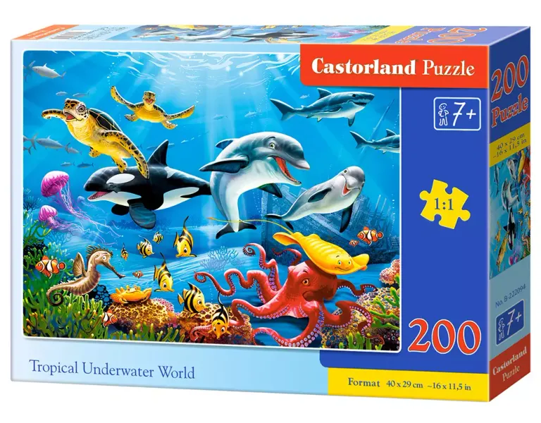 Puzzle 200 elementów. Podwodny świat zdjęcie 1
