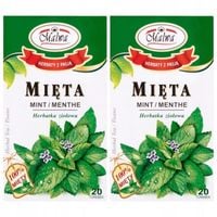 Malwa Mięta Herbatka ziołowa 40 g (20 x 2 g) x 2 sztuk