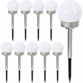 10X KULA SOLARNA ogrodowa na ogród do ogrodu WBIJANA led solar Goliat