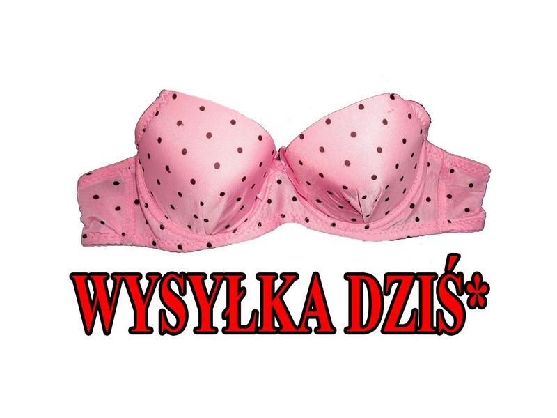 BIUSTONOSZ RÓŻOWY GROSZKI MODELUJĄCY 80A zdjęcie 1