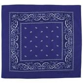 BANDAMKA BANDANA CHUSTA 55x55 cm NIEBIESKO-BIAŁA