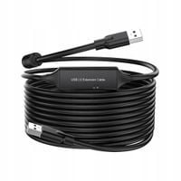 Przedłużacz USB 2.0 ekranowany 5m USB-A Spacetronik czarny kabel przewód