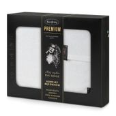Zestaw 3 ręczników Venus bawełna frotte biały 550 GSM