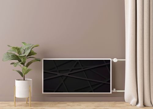 MASKOWNICA Magnetyczna Na Kaloryfer Czarna Abstrakcja 110cm x 60cm na Arena.pl