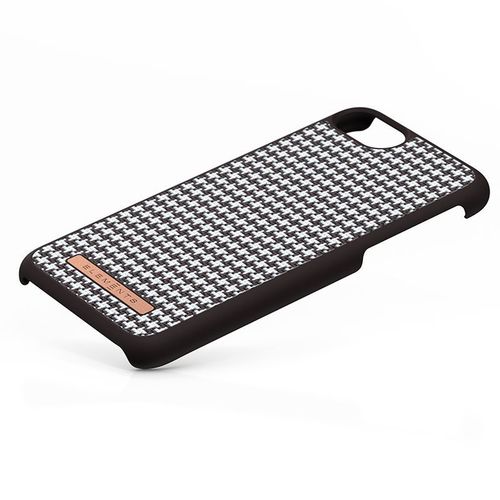 Materiałowe etui iPhone SE 2020 8 7 (Dark Brown Pattern 2) na Arena.pl
