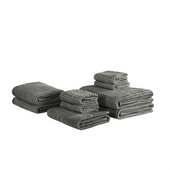 Komplet 9 ręczników bawełnianych frotte szary ATAI