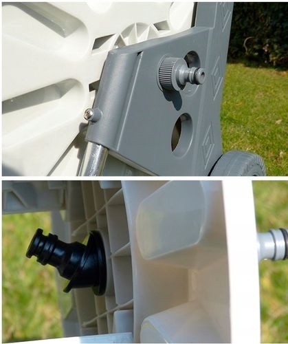 WÓZEK ALU WĄŻ OGRODOWY 4-WARSTWOWY 1/2 50 METRÓW BEST POLSKA ZRASZACZ na Arena.pl