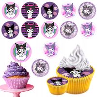 OPŁATEK na BABECZKI MUFFINKI zestaw na urodziny 12szt. - KURO.MI HEL.LO