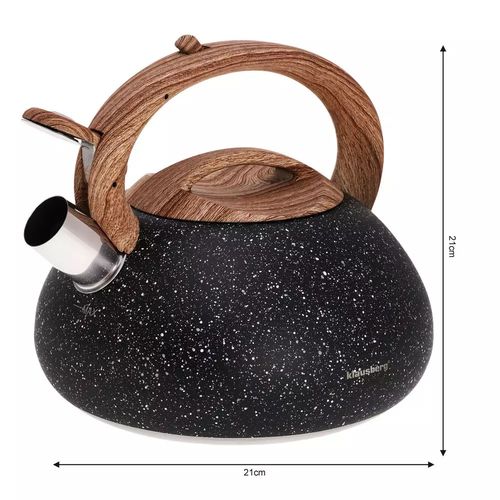 czajnik z gwizdkiem 2,7l klausberg kb-7282 granit wood na Arena.pl