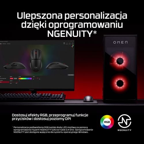 Mysz HYPERX Pulsefire Fuse Czarny na Arena.pl