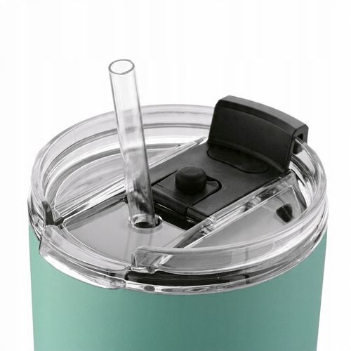 KUBEK TERMICZNY ze słomką PRÓŻNIOWY ZIELONY DUŻY Konighoffer Davos 1200 ml na Arena.pl