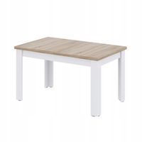 Stół kuchenny AGA prostokątny rozkładany 90x160/225 cm- biały/dab sonoma