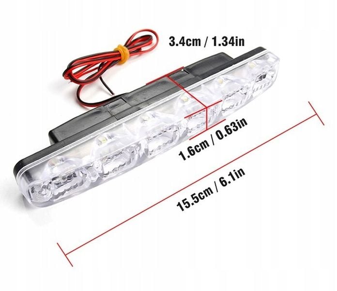 ŚWIATŁA DZIENNE LED MINI DRL HOMOLOGACJA zdjęcie 9