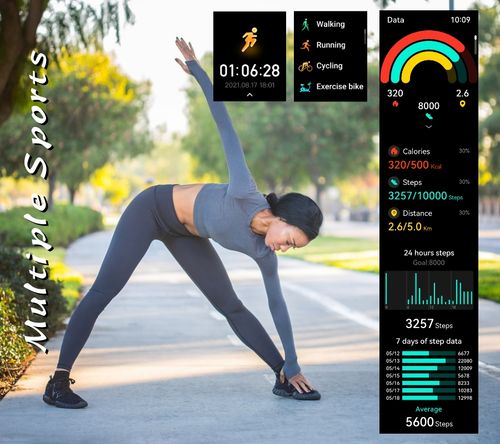 Smartwatch Damski Rubicon RNCF31 BLACK na Arena.pl