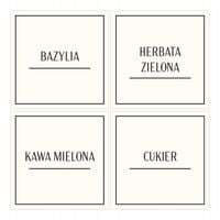 NAKLEJKI na przyprawy ETYKIETY na słoiczki na przyprawy słoiki 4x4cm 192szt