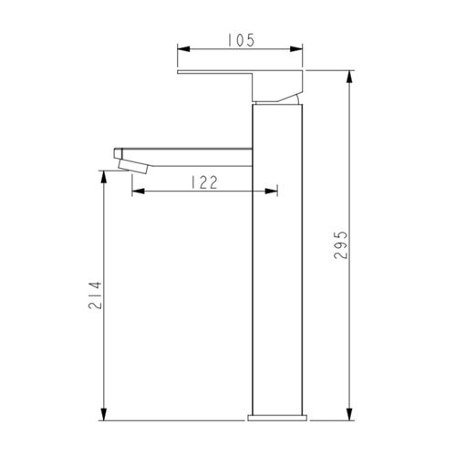 Bateria umywalkowa wysoka WEZER PRO11B-02 na Arena.pl