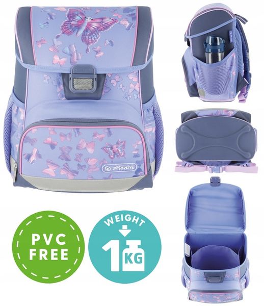 TORNISTER SZKOLNY HERLITZ LOOP PLUS MOTYLE ZESTAW PIERWSZA KLASA zdjęcie 10