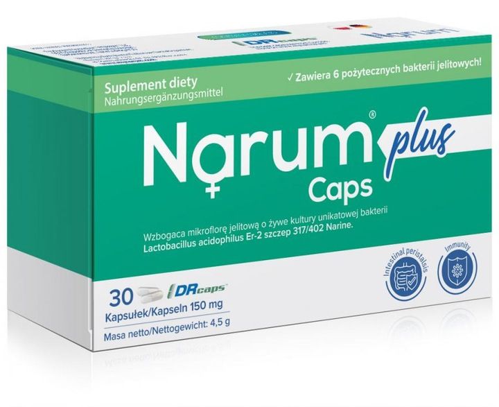 Narum Narine Plus 150 mg Probiotyk, 30 kapsułek zdjęcie 1