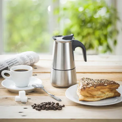 KAWIARKA STAL NIERDZEWNA ZAPARZACZ DO KAWY KAFETERKA WŁOSKA MOKA NA 9 KAWY na Arena.pl