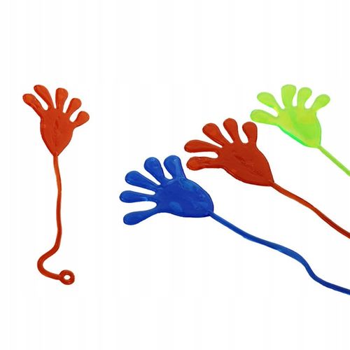 20x PACŁAPKA ŻELOWA ŁAPKA RĄCZKA MEGA LEPKA KLEJĄCA STICKY TOY PRANK ŻART na Arena.pl