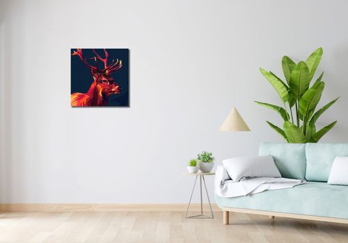 Obraz 50x50cm Jeleń w Geometrii na Arena.pl