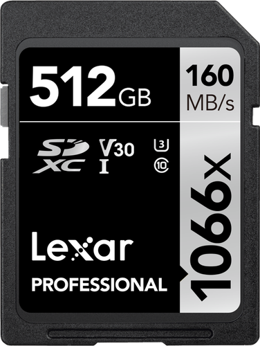 Lexar SDXC Pro 1066x U3 UHS-I R160/W120 (V30) 512GB na Arena.pl