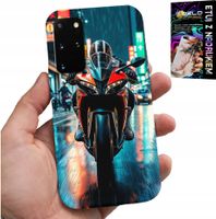 ETUI DO SAMSUNG GALAXY S20 PLUS - MOTOR, MOTOCYKLE JEDNOŚLAD WZORY + FOLIA