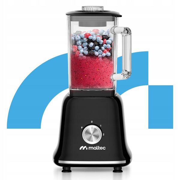 BLENDER KIELICHOWY SZKLANY DO KOKTAJLI SMOOTHIE MŁYNEK 2 BIDONY DUŻY zdjęcie 12