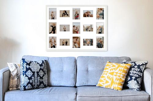 Ramka na 15 zdjęć Hekla 60x80x15 MDF galeria biały 1szt. na Arena.pl