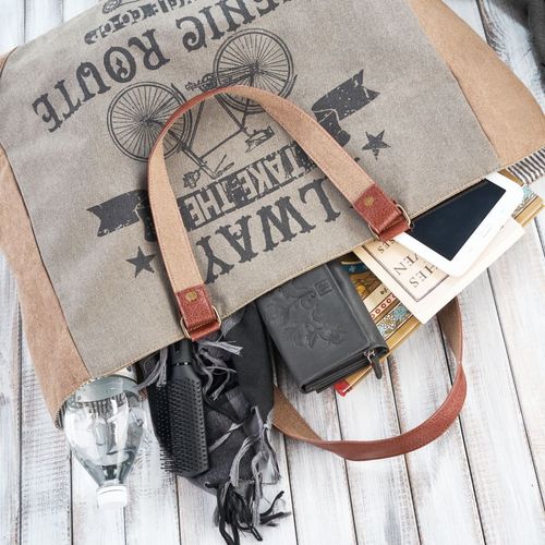 pojemna torebka damska na ramię z nadrukiem paolo peruzzi e-13-mc na Arena.pl