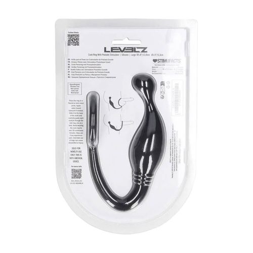 Silicone Cockring With Prostate Stimulator - L - Black na Arena.pl