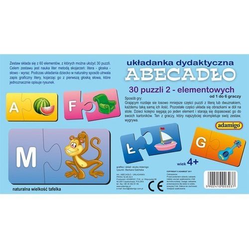 Układanka puzzlowa Abecadło na Arena.pl