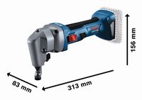 nożyce akumulatorowe do blachy gna 18v-16 e 0*ah - b 601529600