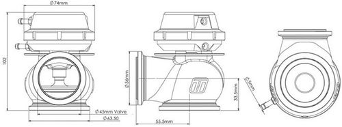 Turbosmart Wastegate Hypergate 45MM 0,5 Bar na Arena.pl